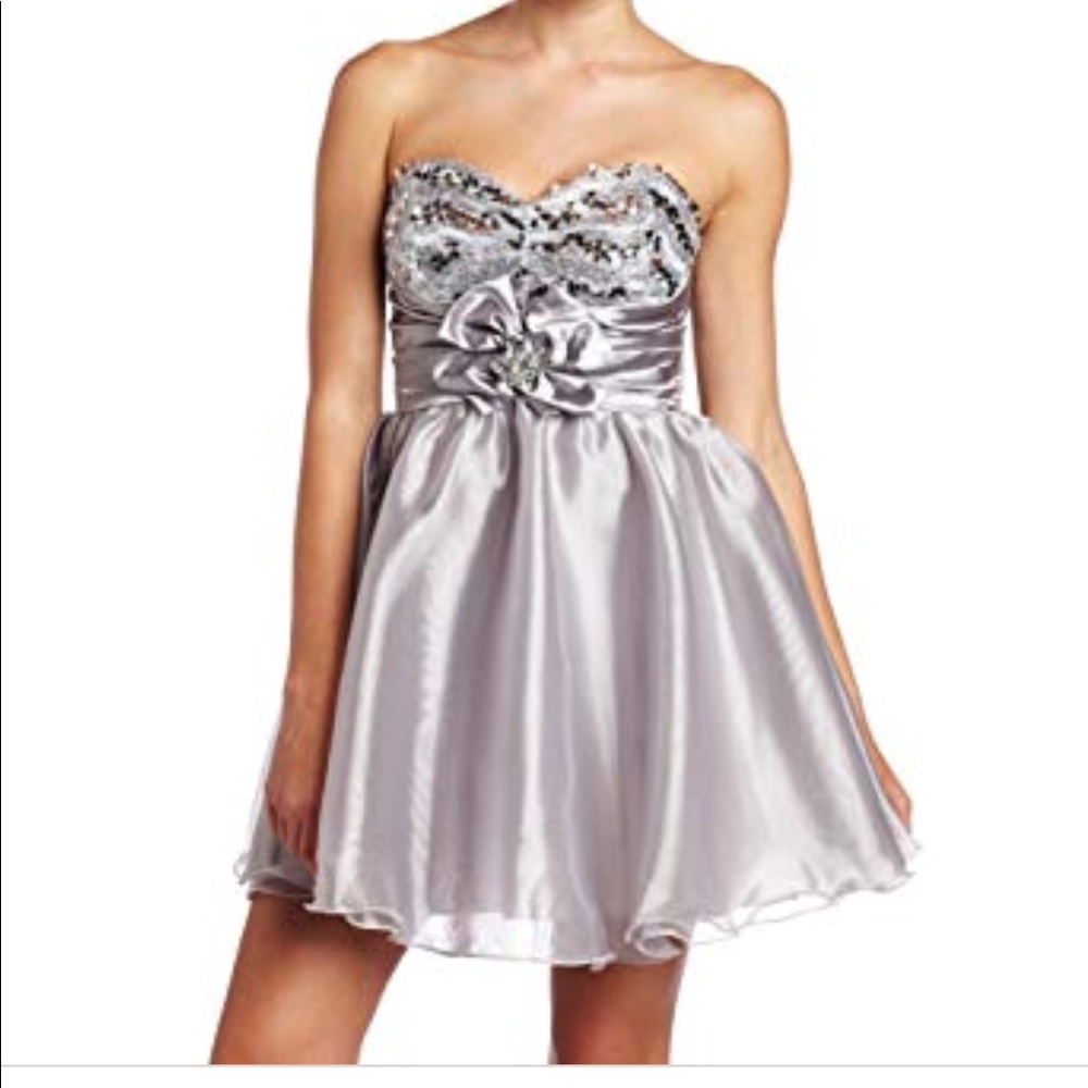 Silver Party dress worn once!